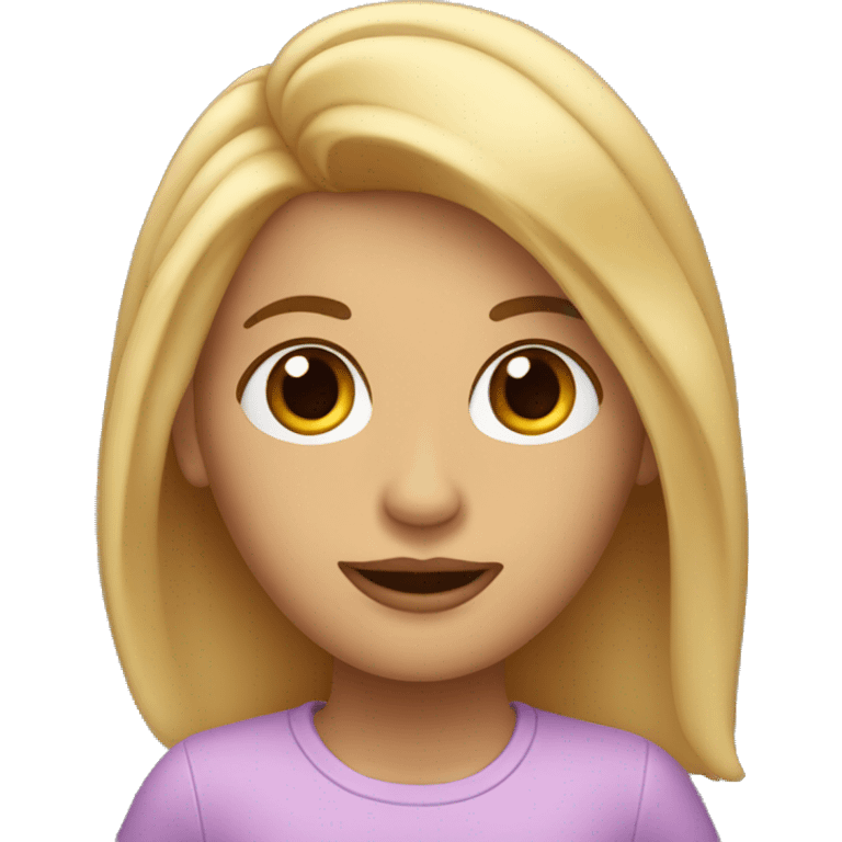 Memoji con el pelo de lado piel clara y ojos cafés oscuros  emoji