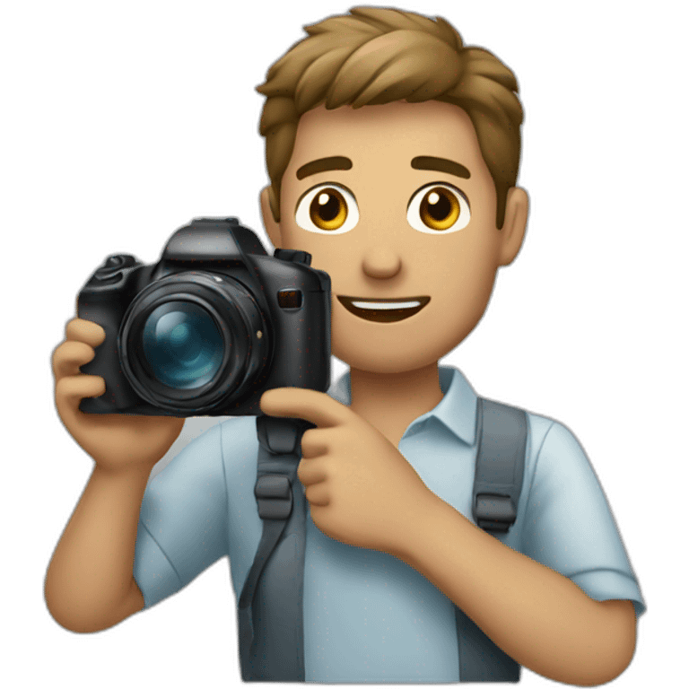 MAN HOLDING A CAMERA emoji