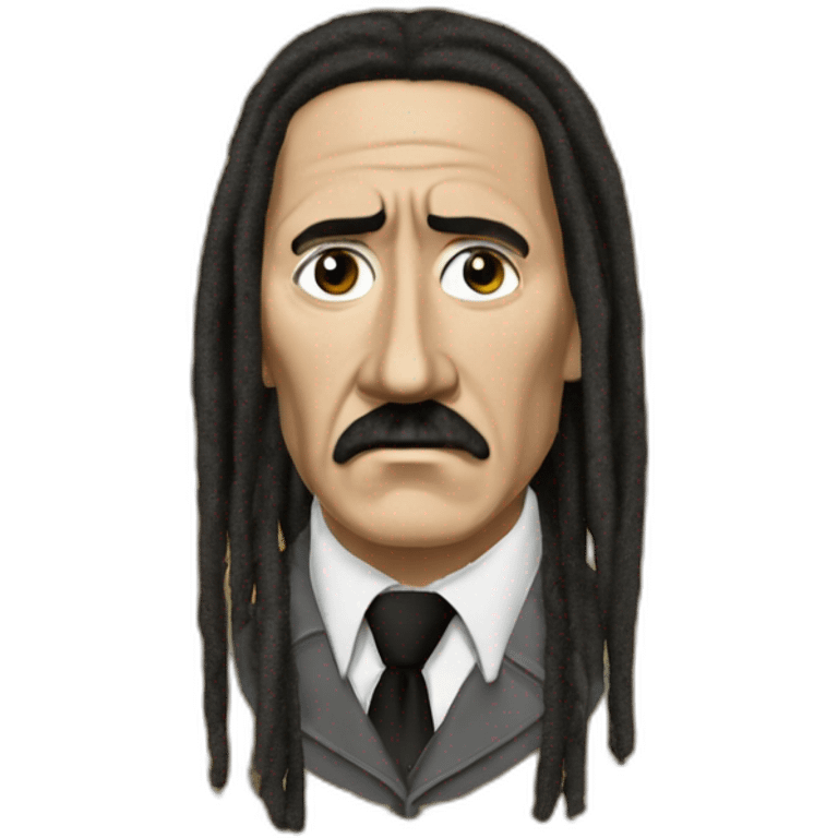 Adolf Hitler Bob Marley dreadlocks emoji