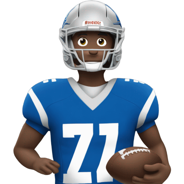 Josh Allen playing football  emoji