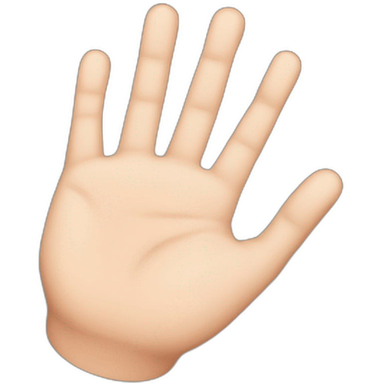 Hand hi emoji