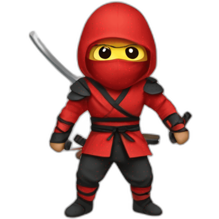 Red ninja emoji