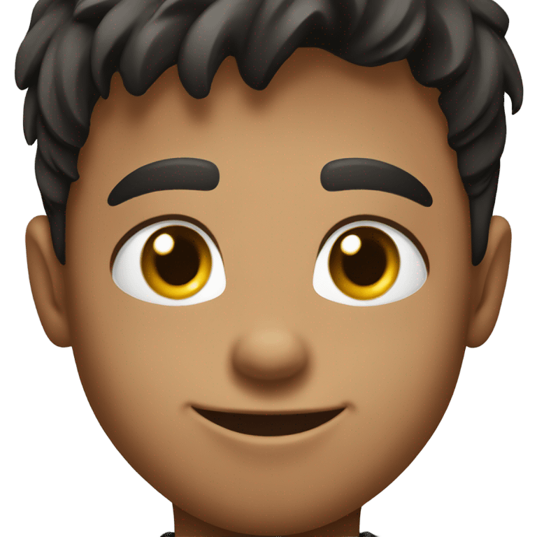 smiling boy in casual shirt playing rugby all blacks  emoji