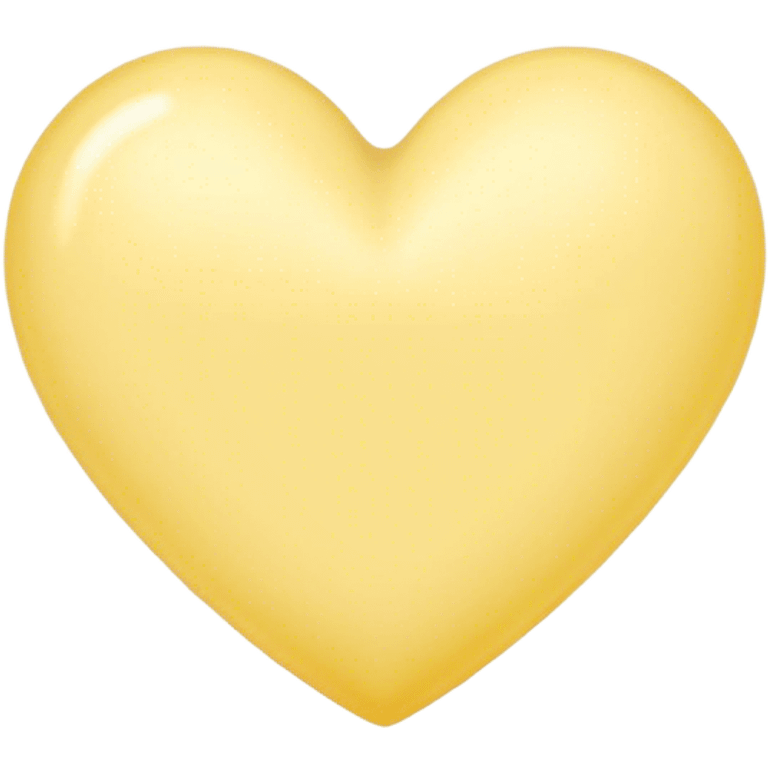 pastel yellow heart emoji