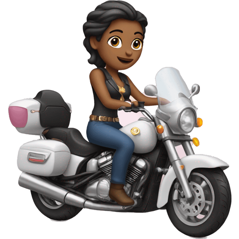 Princess on a motorbike emoji