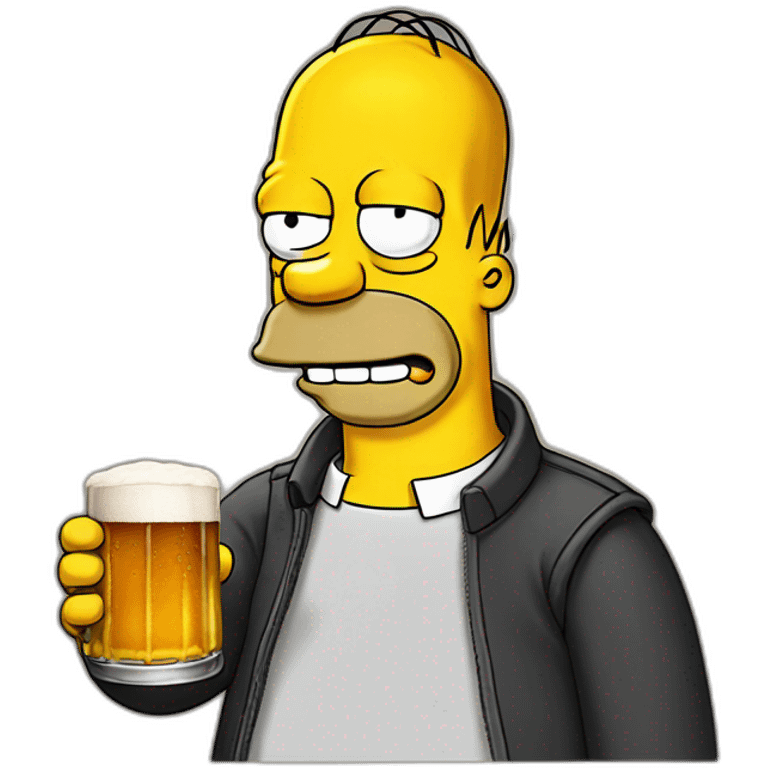 Homer-Simpson-Drink-Beer emoji