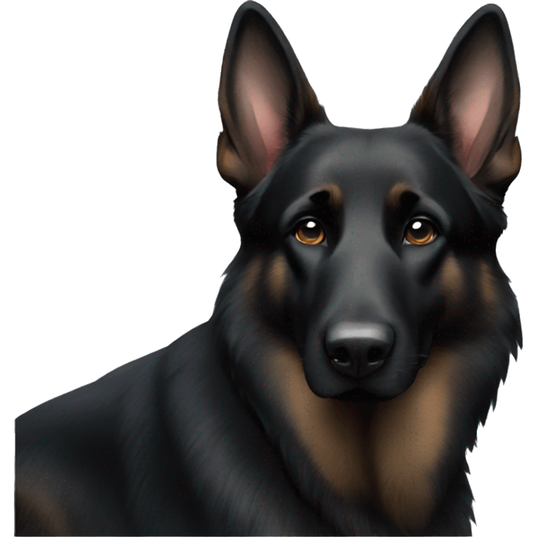 Black German Shepherd emoji