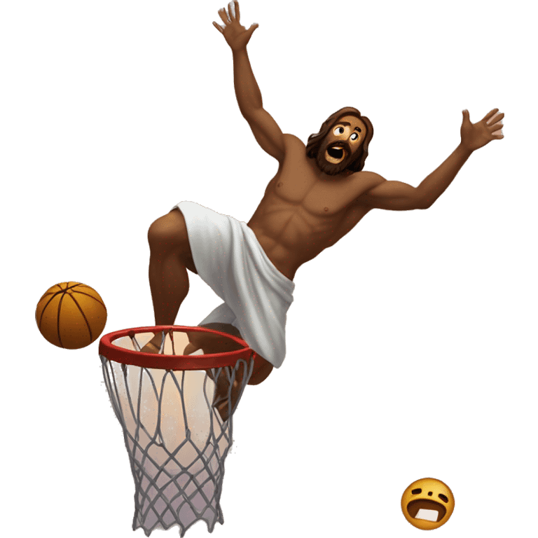 Jesus dunking on satan  emoji