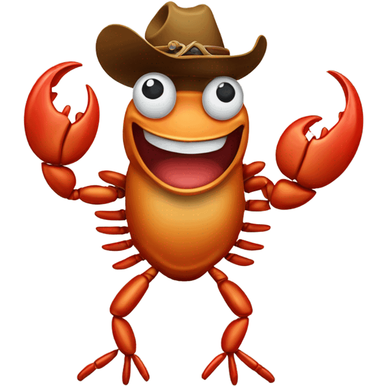 Crab cowboy emoji