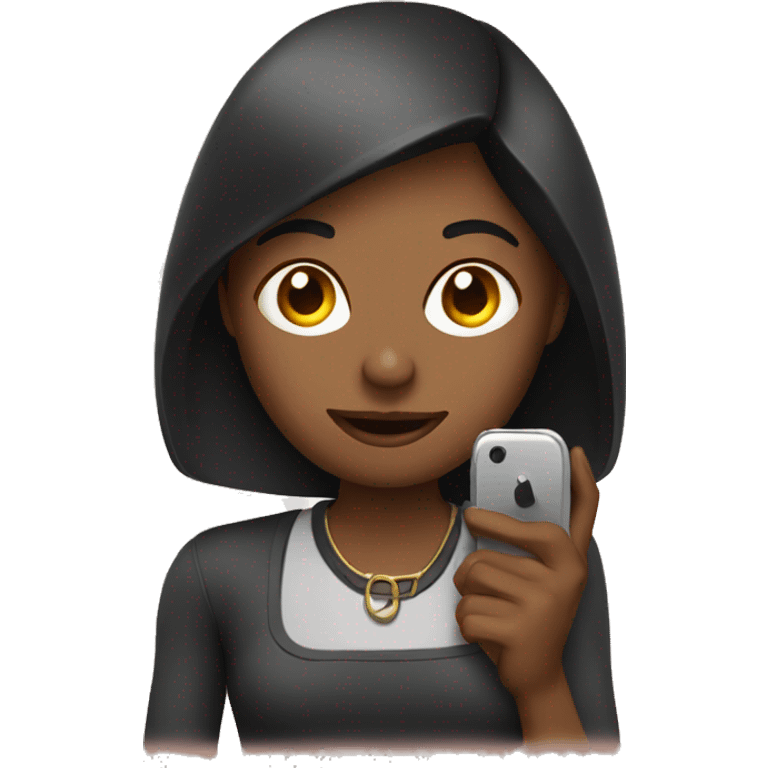 blogger with phone emoji