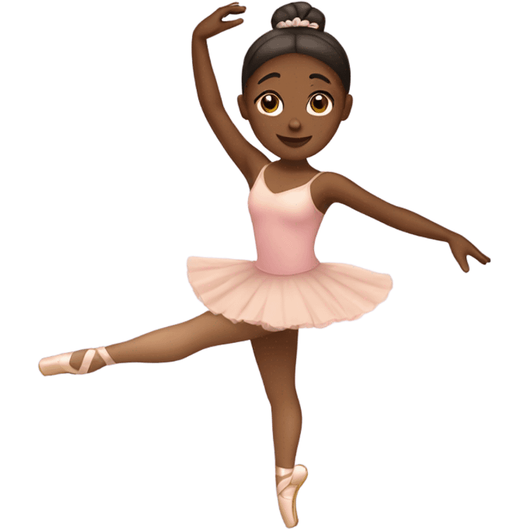 brown skin ballerina emoji