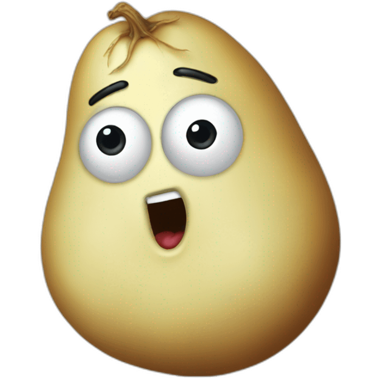 Surprised potato-fairy emoji