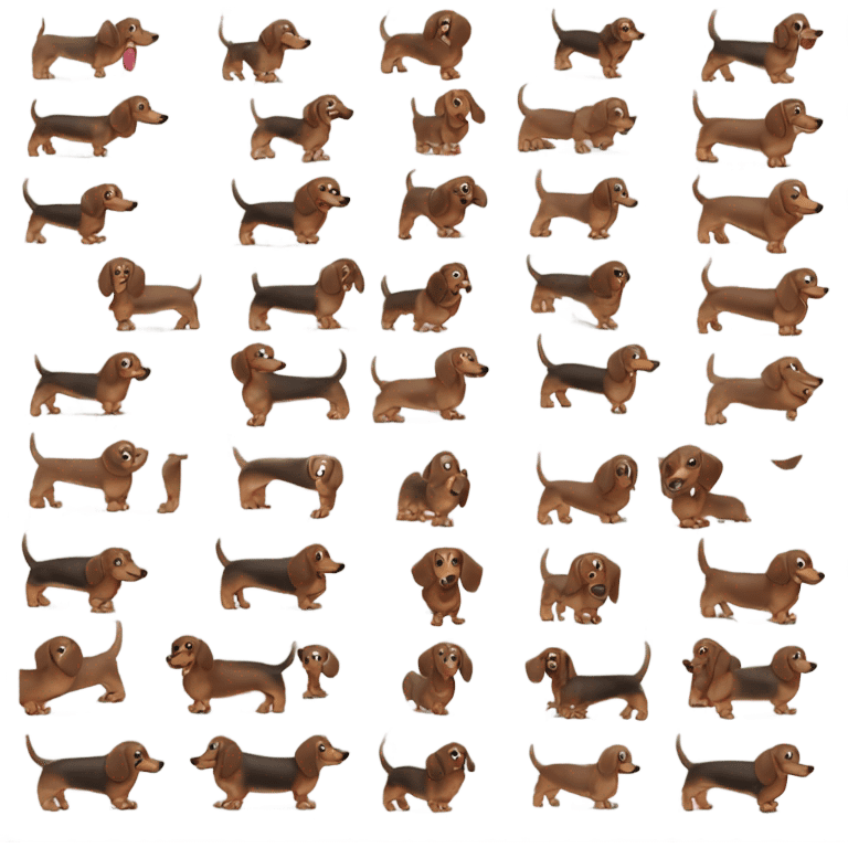 dachshund dog emoji