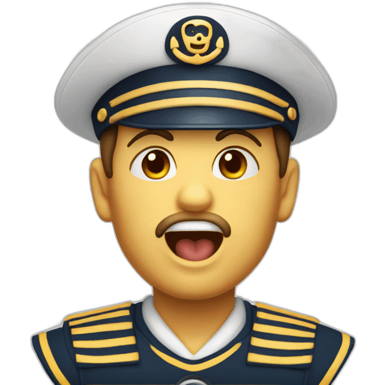 Sailor saliva drooling from mouth corner emoji