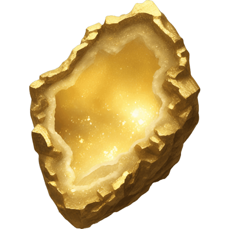 Gold geode  emoji