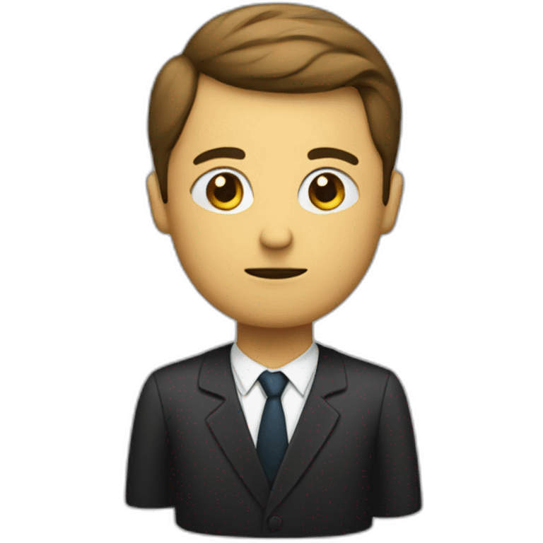 lawyer with question mark above head emoji