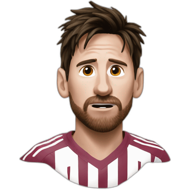 Messi mange un 🌮 emoji