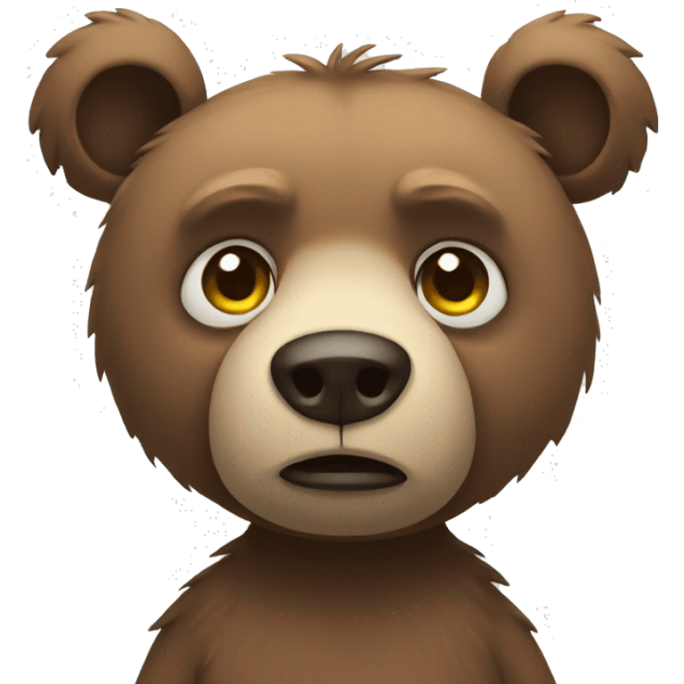 sad bear emoji