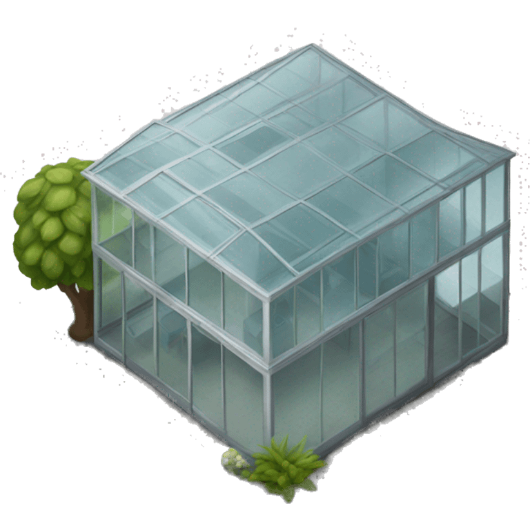 a glass house emoji