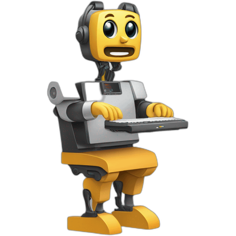 anthropomorphic digitone in isometry emoji