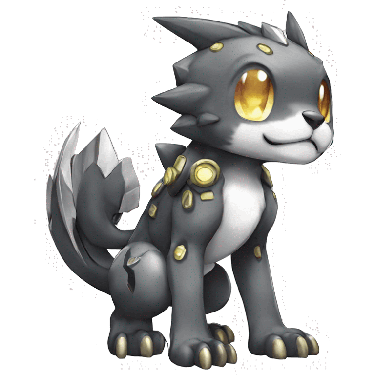 cute cool edgy shiny Digimon-Fakemon-animal full body emoji