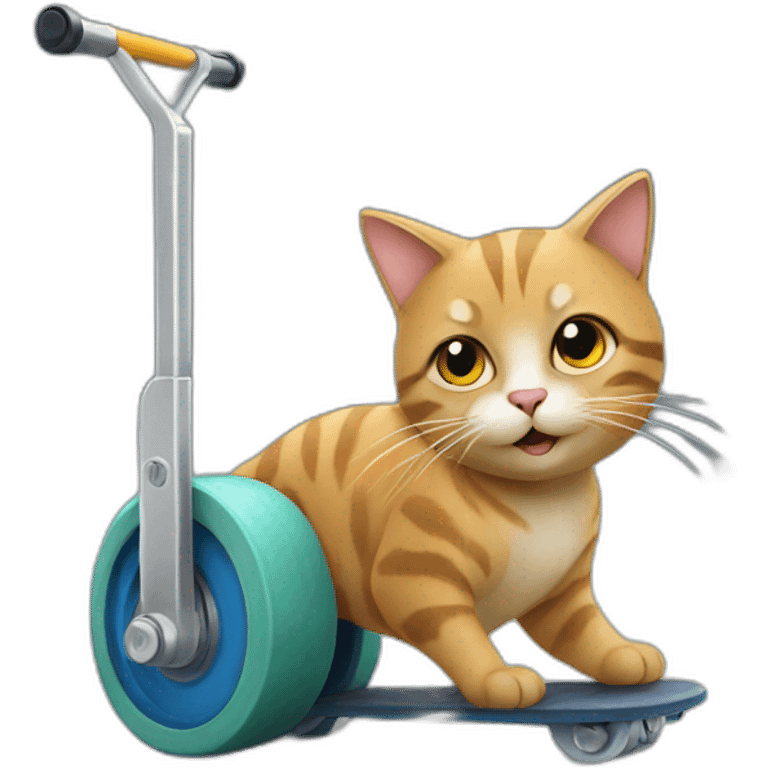 cat on a roller emoji