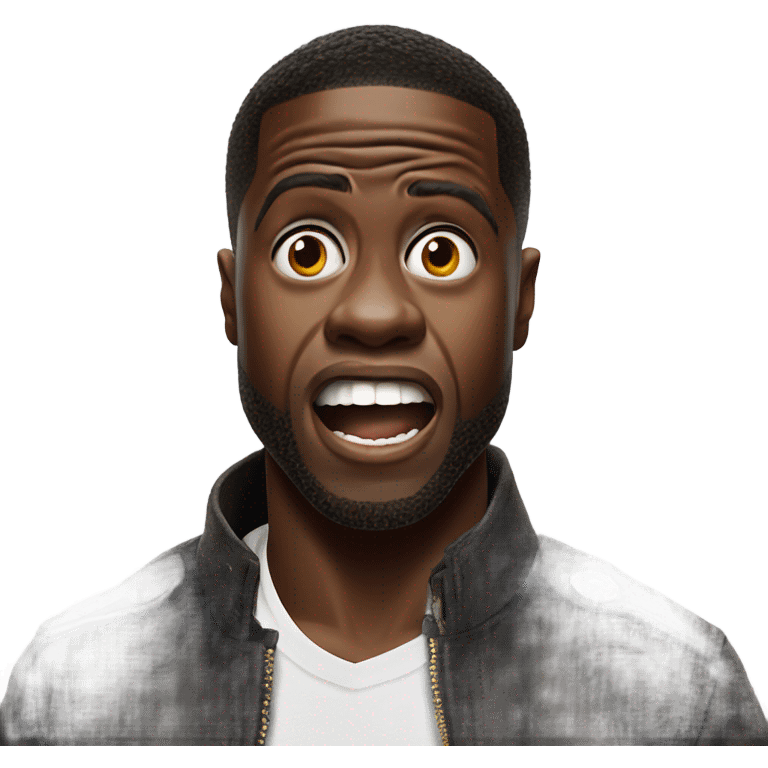 kevin hart looking shocked  emoji