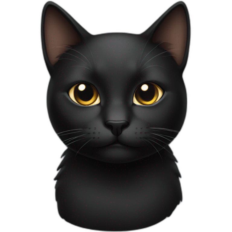 black squinting cat emoji