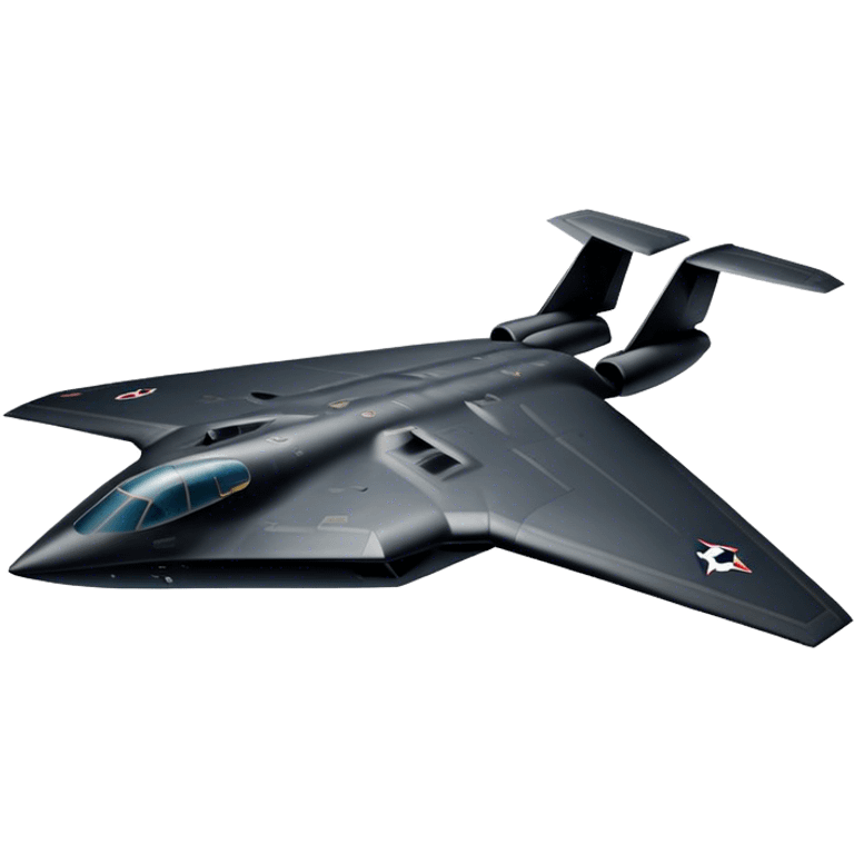 B-2 Spirit bomber - Northrop B-2 (Model Year: 2021) (Iconic colour: Stealth black) emoji