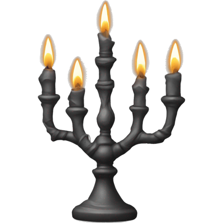 seven-branched candlestick, symbol emoji