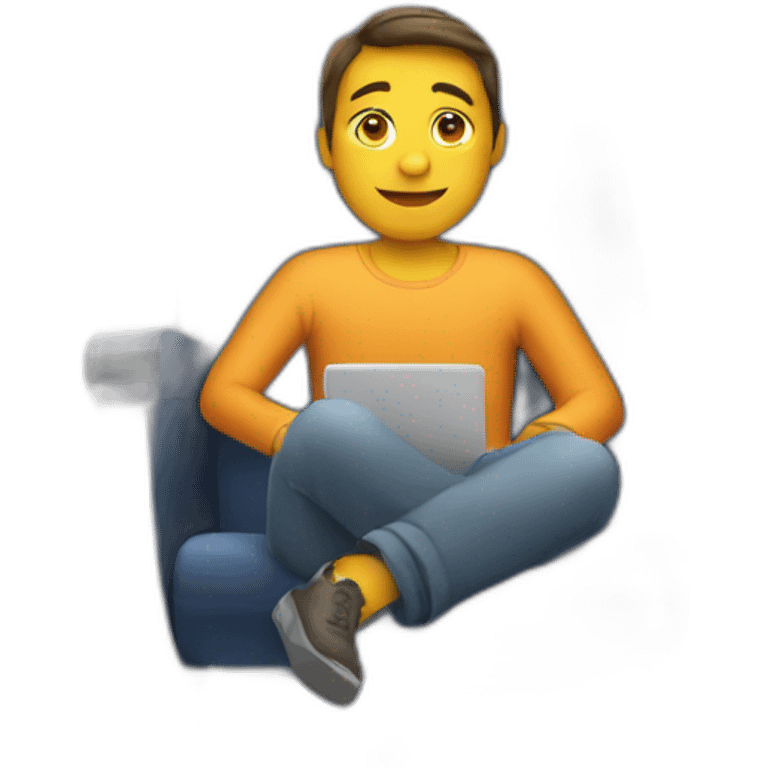 person sitting in an airplane-seat emoji