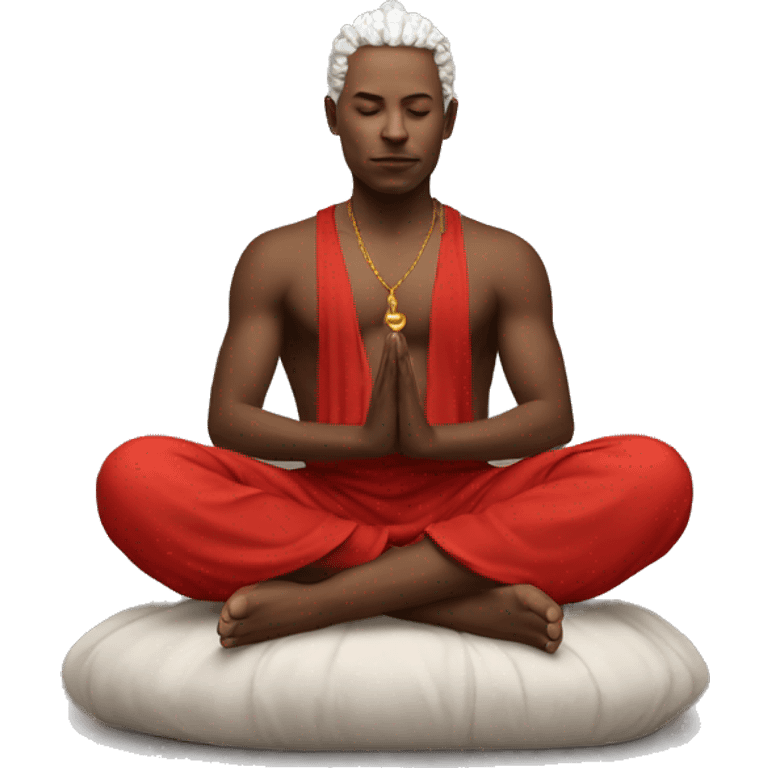 Paytas meditating red beautiful  emoji