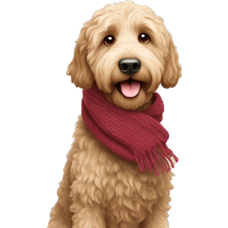 labradoodle-in-the-scarf emoji