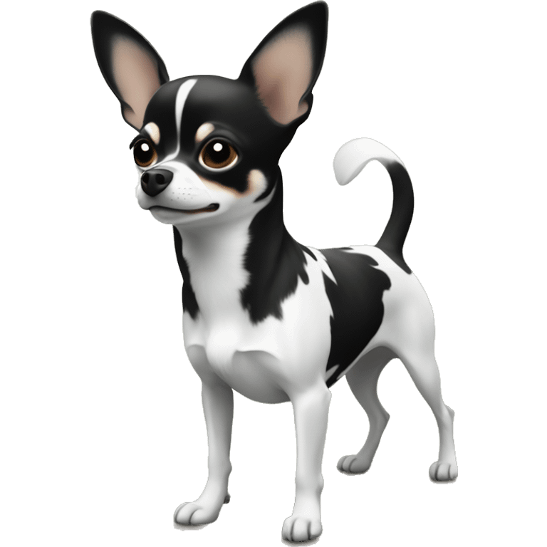 animal in nature daylight chihuahua black and white markings emoji