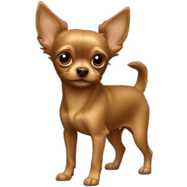 Russian-toy-terrier-full-light-brown-hairy emoji