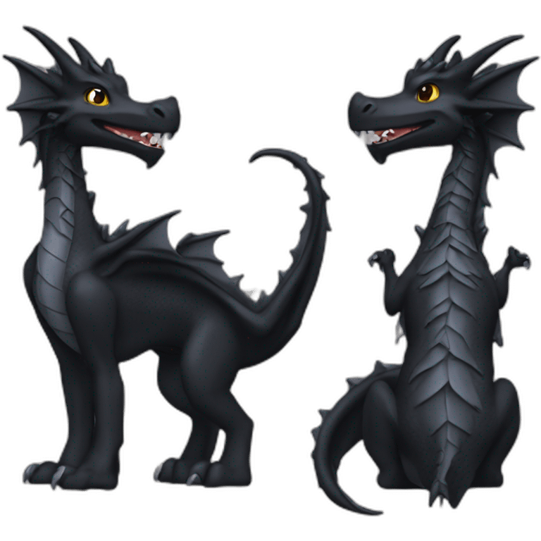 black Dragon wearing Louis vuitonn emoji