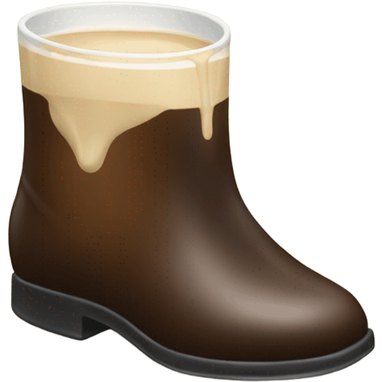 Drinking baileys from a shoe emoji