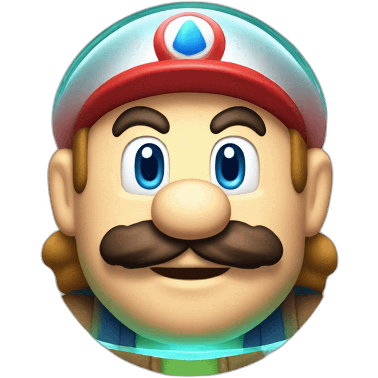 mario as glass prism emoji