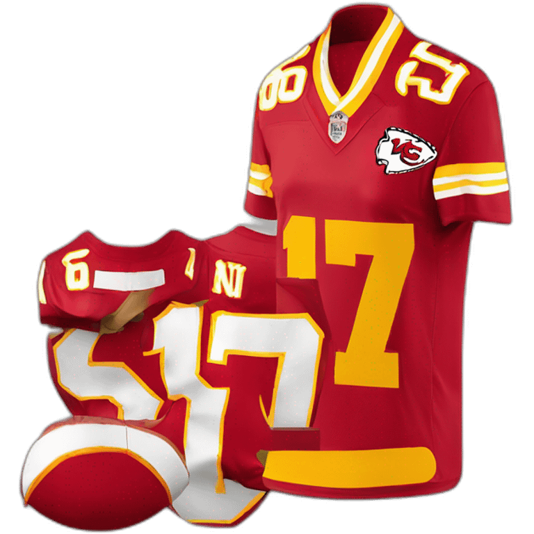 kansas city chiefs jersey number eightseven emoji