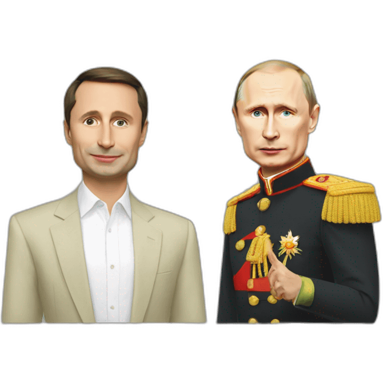 Zelensky and putin lgbt emoji