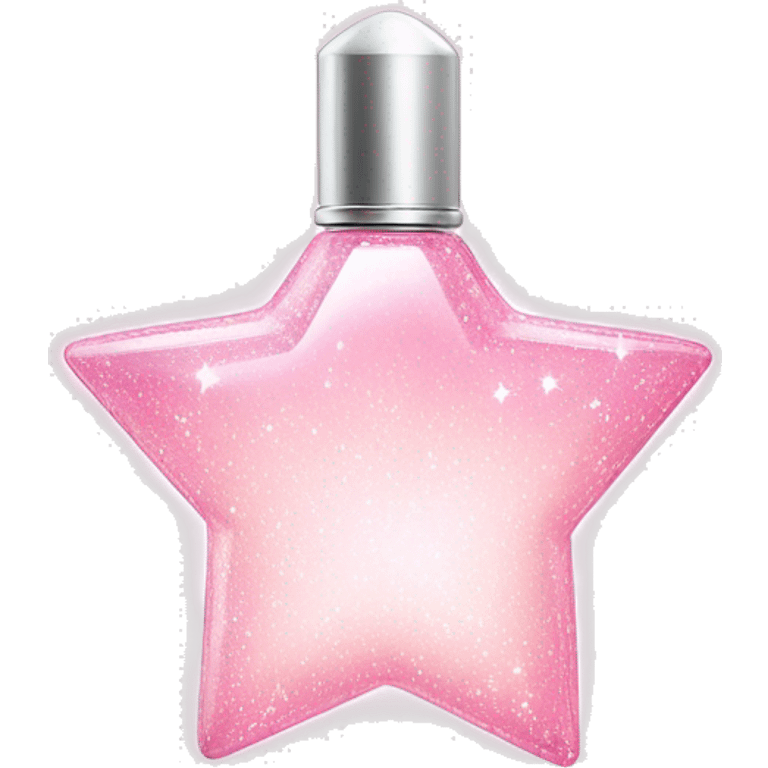 Light pink and white sparkly star dream perfume  emoji