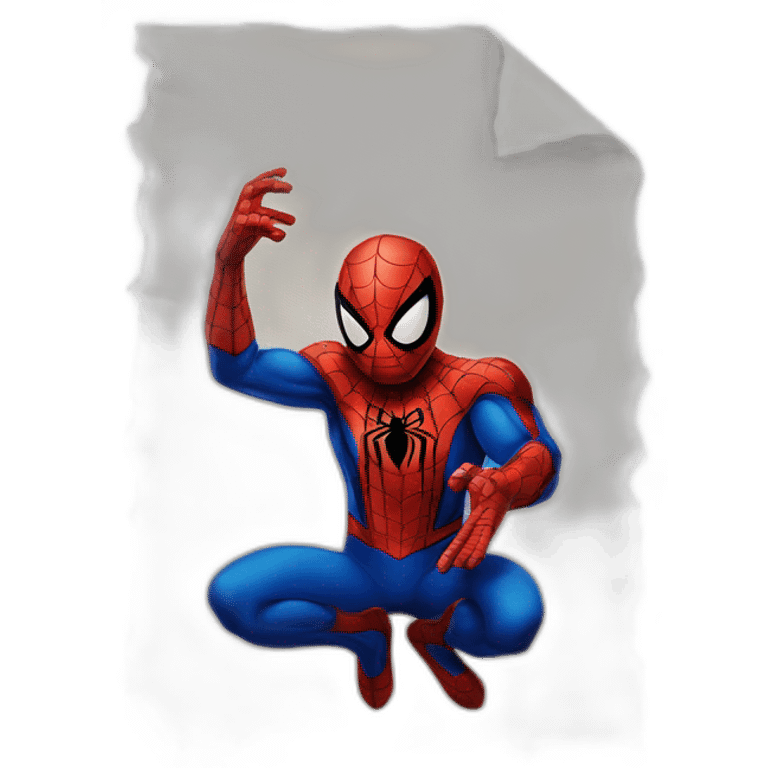 SPIDER MAN SUR UN TOILE emoji