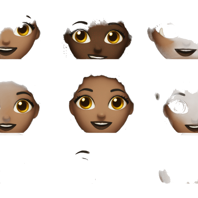 black girl makeup emoji