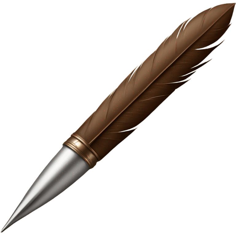 brown Quill pen emoji