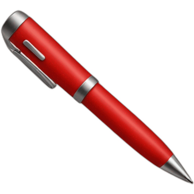 red diagonal pen emoji