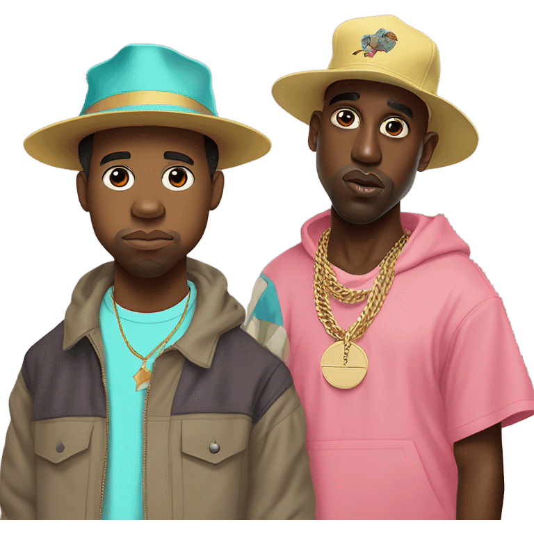 Kanye west and Tyler the creator  emoji