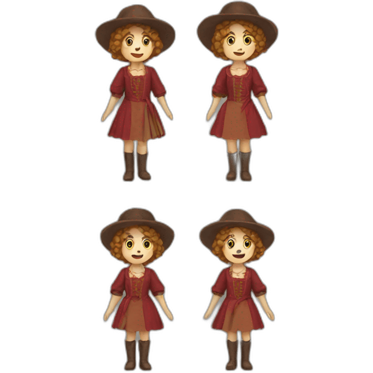 Welsh lady costume emoji