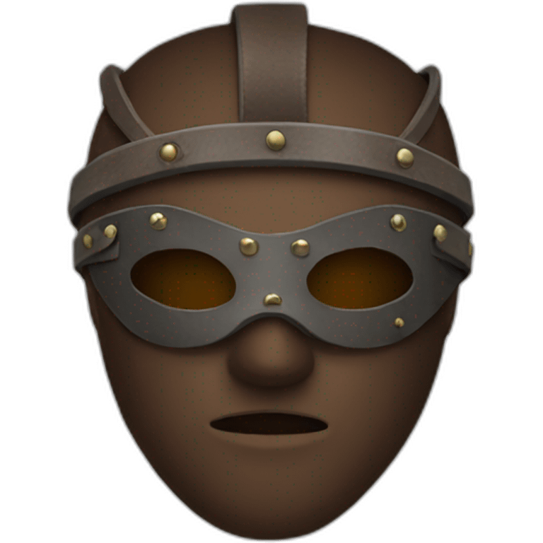 leather mask emoji