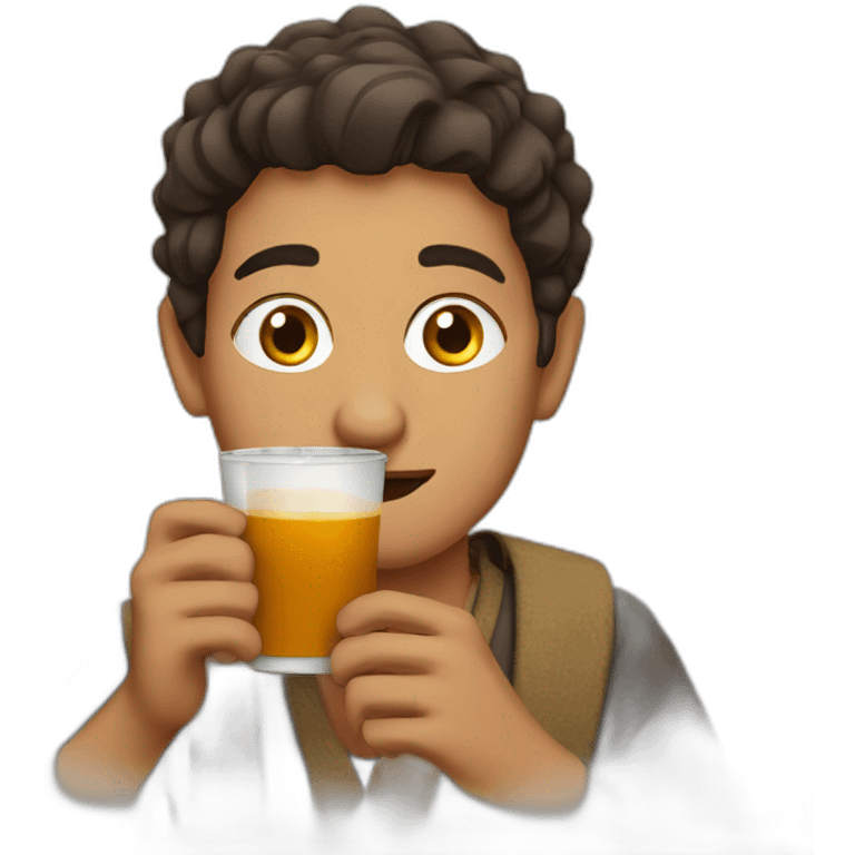 yemeni drinking chai emoji