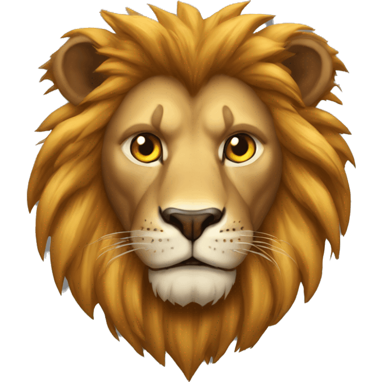 lion enrage avec les yeux rouges emoji